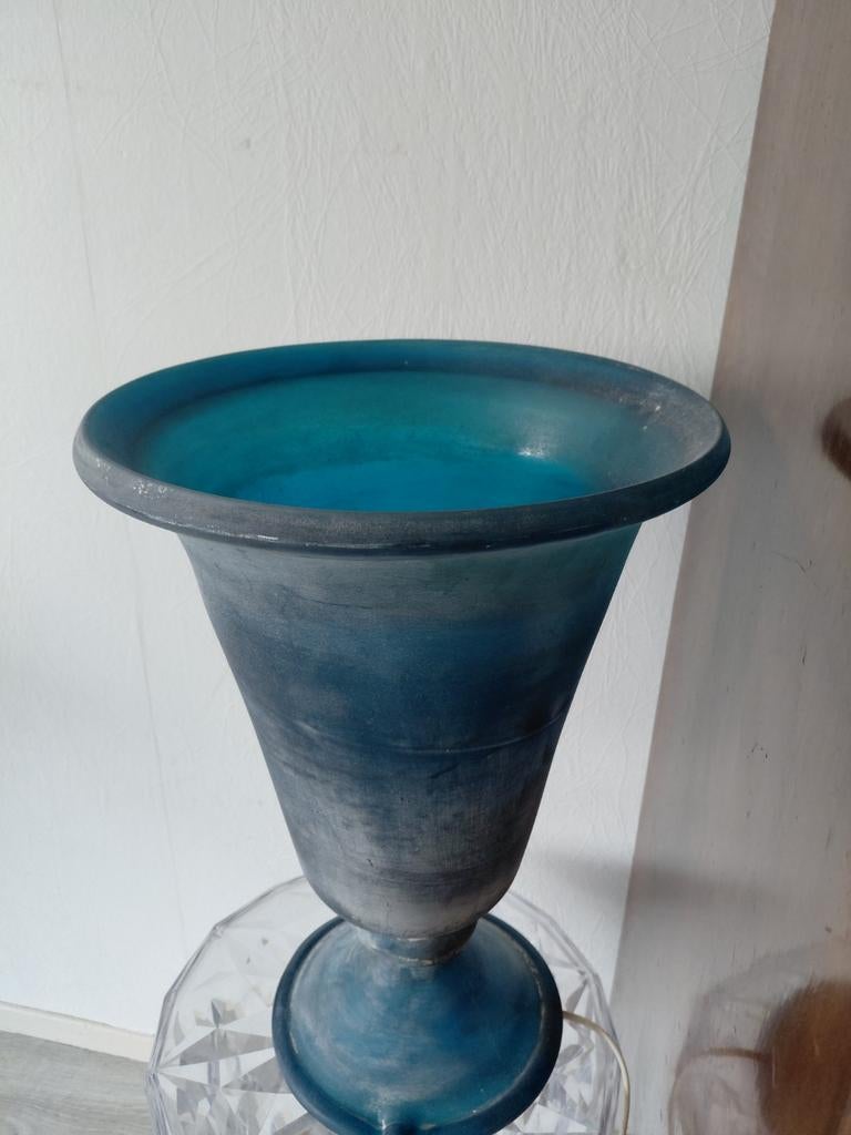 Blauwe lamp Murano, Antiek en Kunst, Ophalen of Verzenden