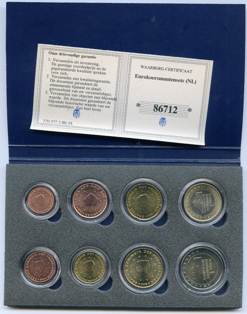 UNC set Nederland - Diverse Jaren - Blister met Muntcapsules, Postzegels en Munten, Munten | Europa | Euromunten, Verzenden, Overige landen