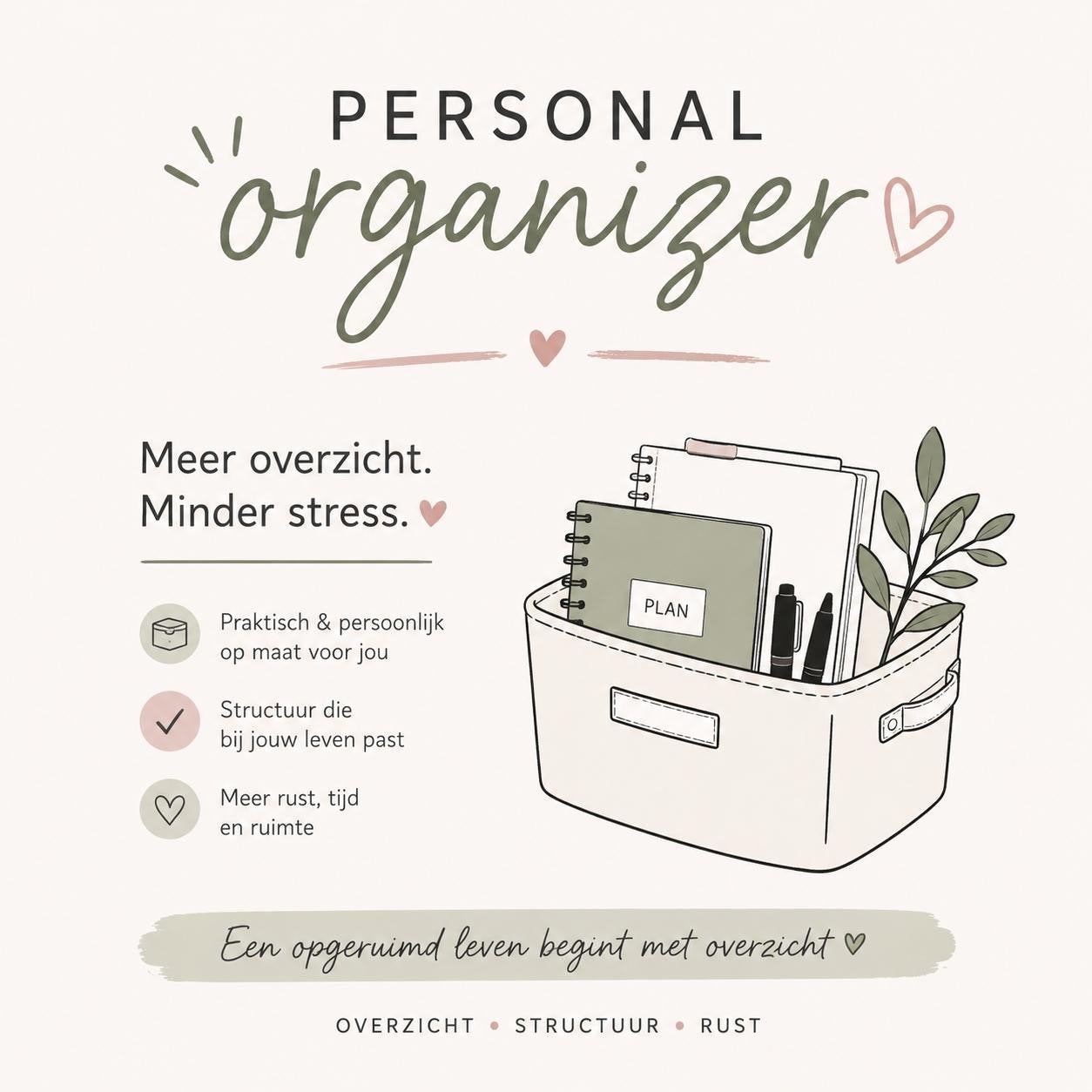 Personal organizer, structuur in je huis!, Schoonmaken