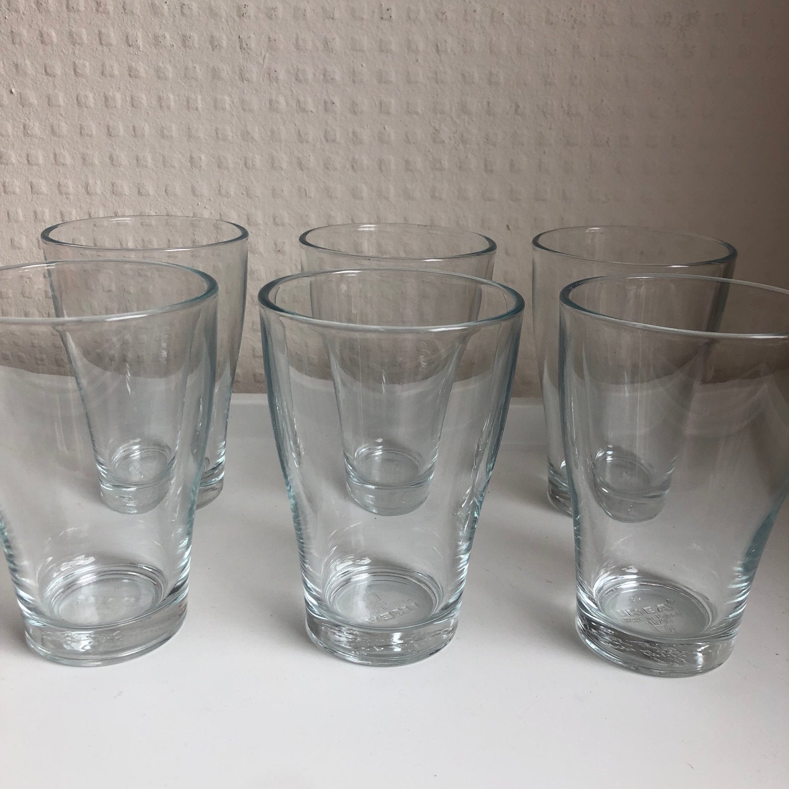 Vintage IKEA glazen 6 stuks, Ophalen of Verzenden, Gebruikt, Glas, IKEA