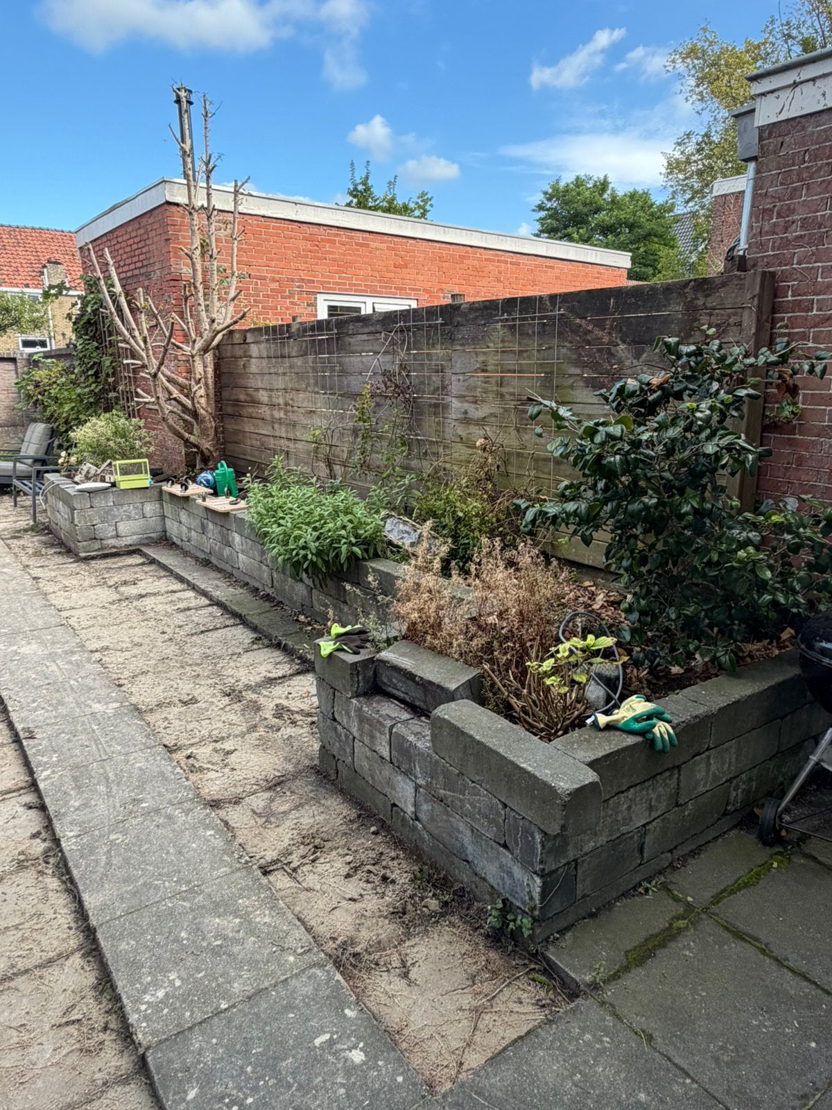 GRATIS beton stapelblokken voor border, Tuin en Terras, Bielzen en Borders, Ophalen, Gebruikt, Beton, Minder dan 100 cm