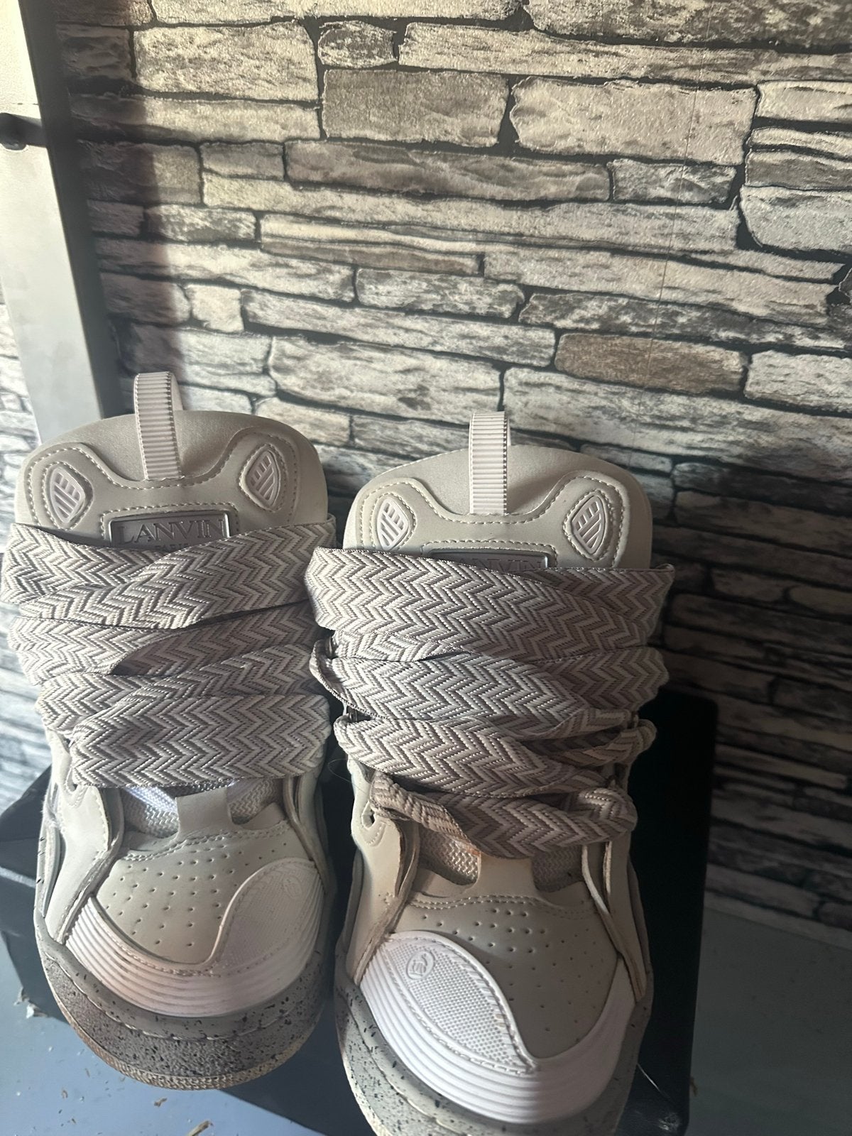 Lanvin Curb Sneakers Maat 42 - Gedragen, Ophalen of Verzenden, Gedragen, Sneakers of Gympen