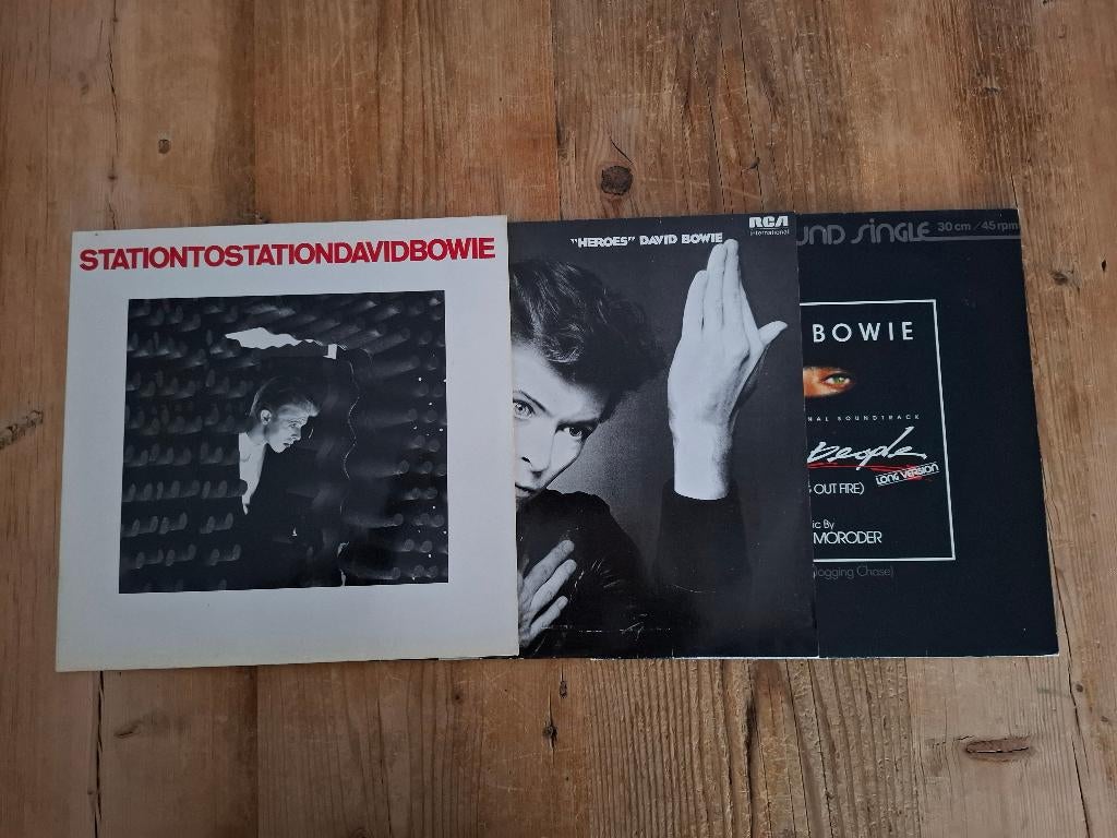 David Bowie LP’s + 12 inch – Station to Station, Ophalen, 1970 - 1979, Gebruikt, 12 inch
