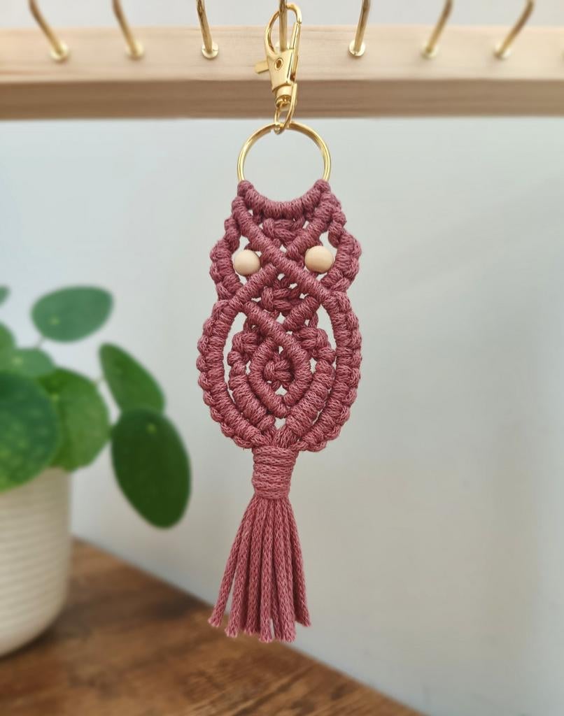 Macramé sleutelhanger, Ophalen of Verzenden, Nieuw, Dier of Natuur