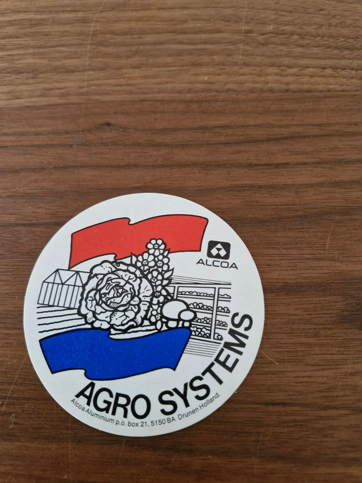 11669 Vintage Alcoa Agro Systems Sticker - Holland, Ophalen of Verzenden, Gebruikt, Overige typen