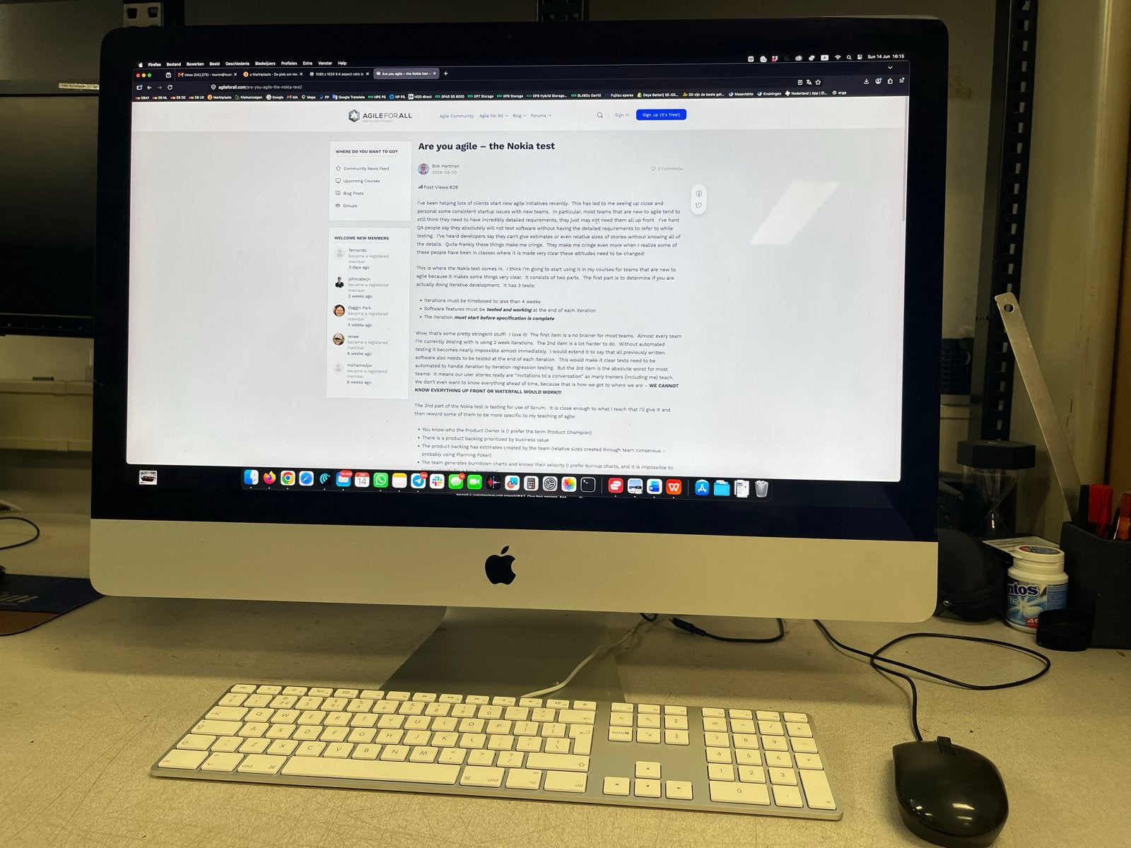 iMac Retina 5K 27" 2020 - 3.1 GHz i5, 32GB RAM. 256GB SSD, 32 GB, SSD, IMac, Ophalen of Verzenden