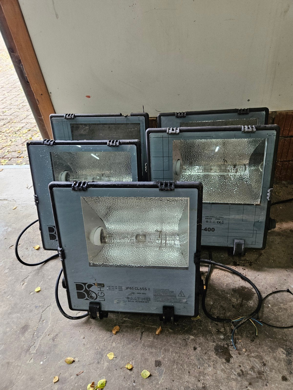 5 x B&S bouwlamp 400w, Ophalen of Verzenden