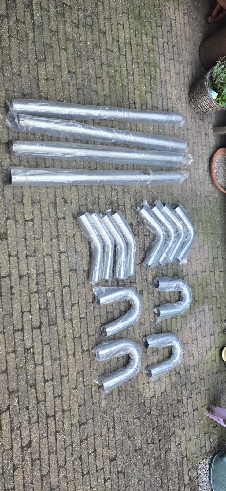 SK Universal uitlaat set 63 mm roestvrijstaal, Ophalen, Nieuw