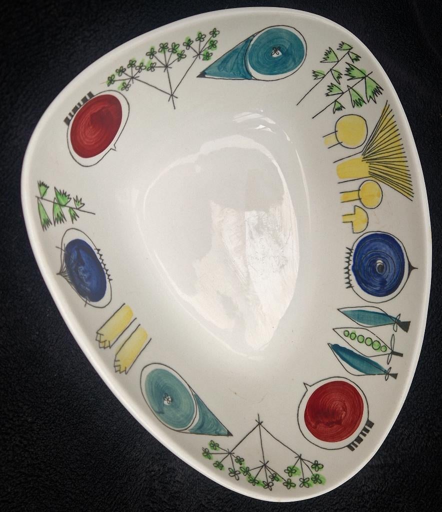 Prachtige grote vintage schaal PICKNICK Rörstrand Sweden, Ophalen of Verzenden