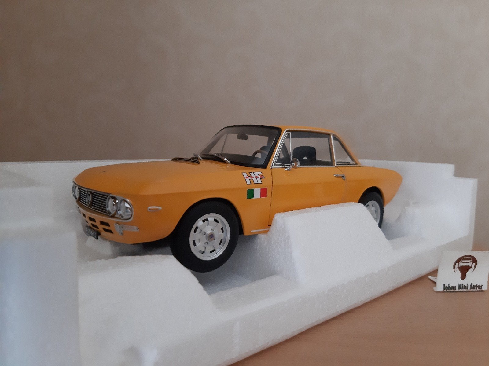 Lancia Fulvia 1600 HF 1971 Oranje LIMITED EDITION 1:18, Auto, Norev, Ophalen of Verzenden, Norev