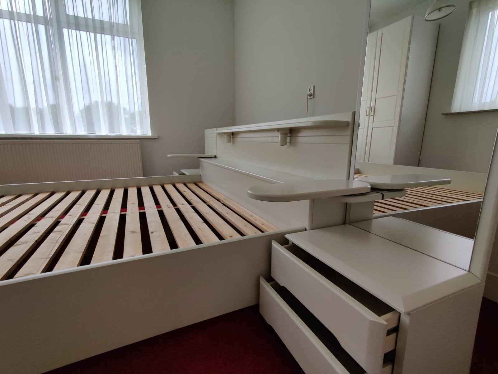 Tweepersoonsbed wit (ophalen GEESTEREN GLD), Ophalen, Gebruikt, Wit, Tweepersoons