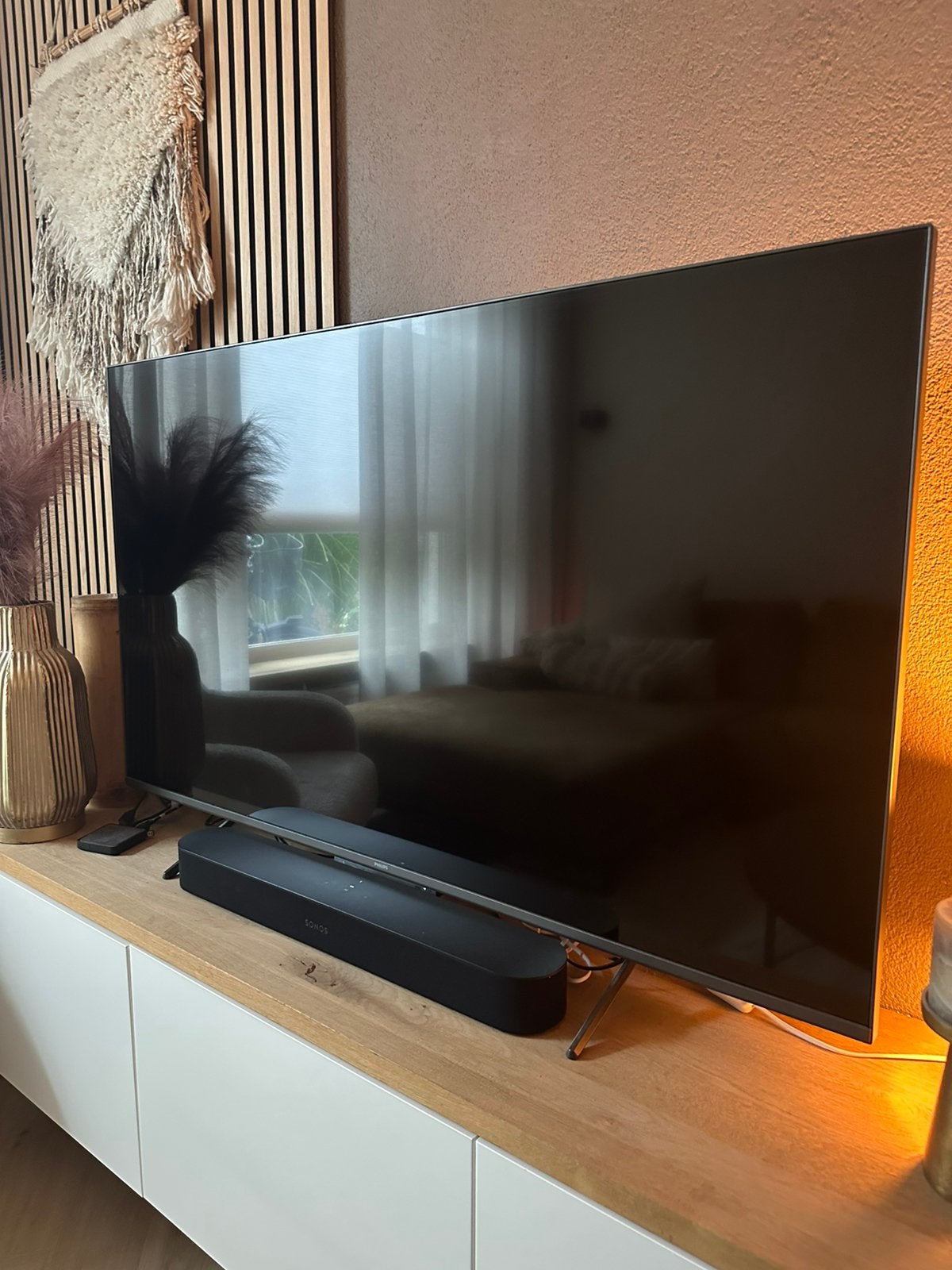 Philips televisie met schade, Audio, Tv en Foto, Televisies, Ophalen, Philips, LED, 50 Hz