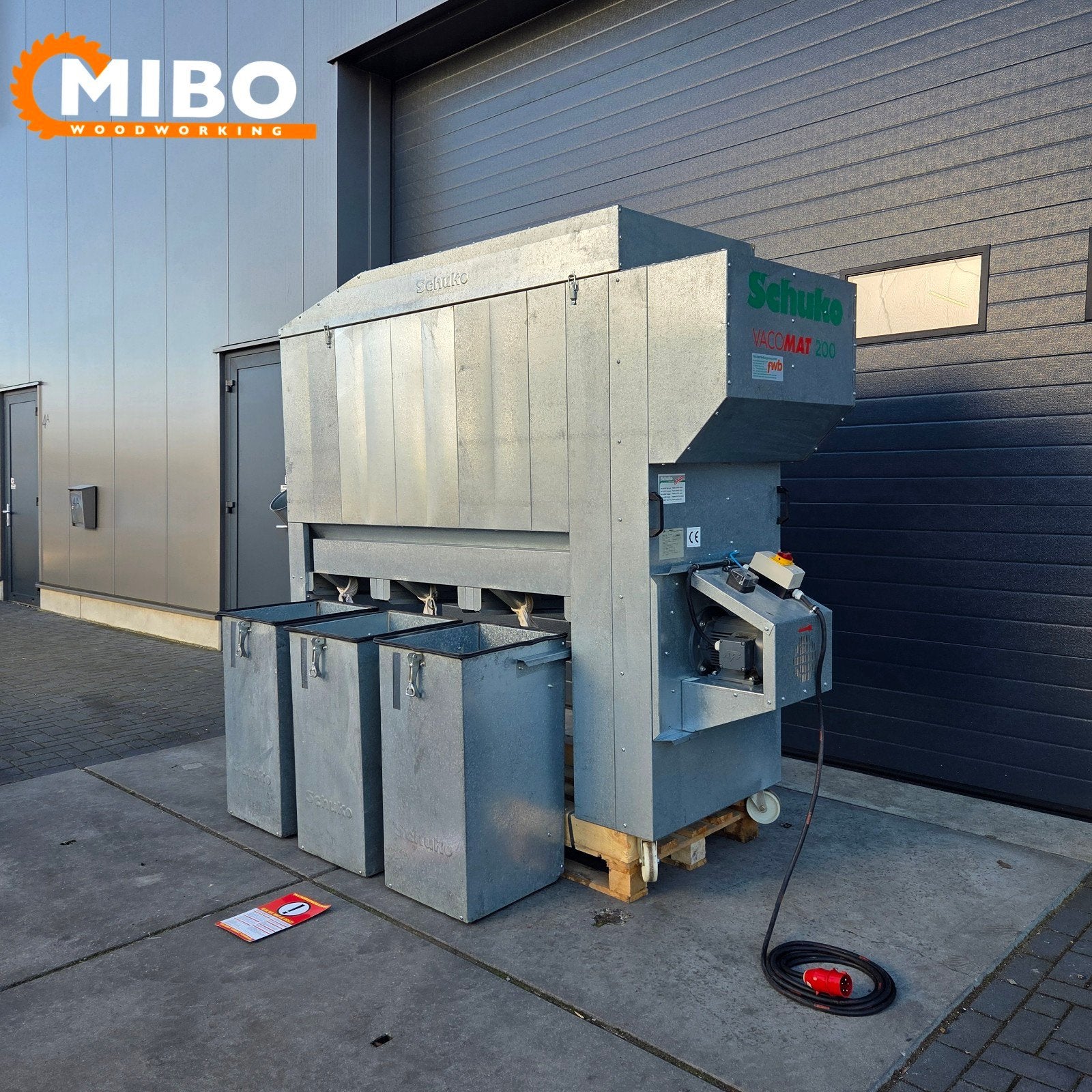 Schuko afzuiger model 200 ** 3 containers ** compact, Ophalen of Verzenden, Zo goed als nieuw, Ventilator en Afzuiger