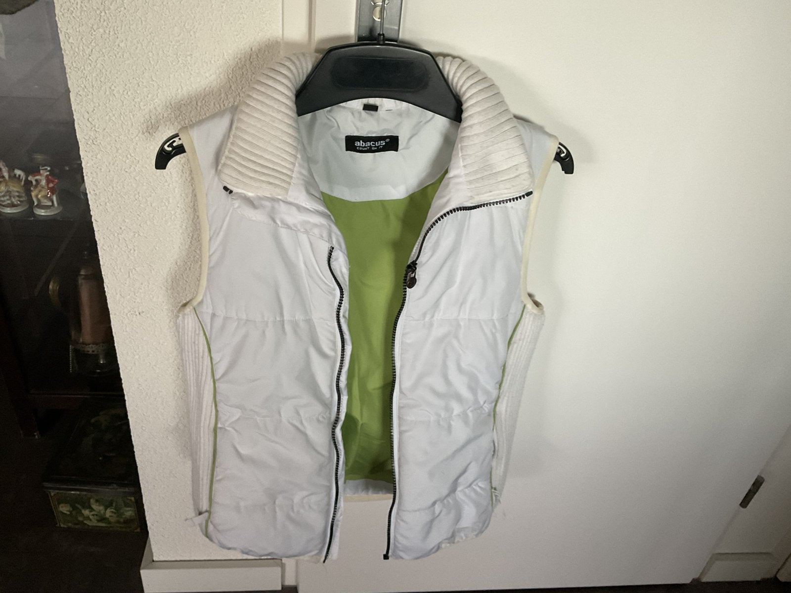 Bodywarmer merk Abacus gewatteerd, Kleding | Dames, Bodywarmers, Ophalen of Verzenden, Gedragen, Maat 38/40 (M), Wit