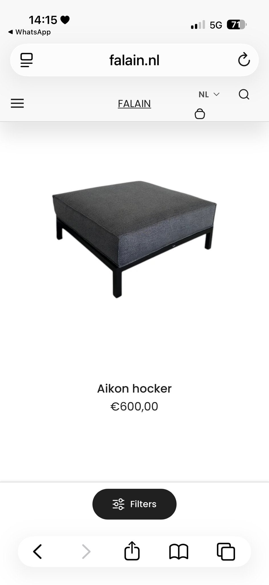 Foto 4 van Falain Aikon loungeset – modulair – zeer nette staat