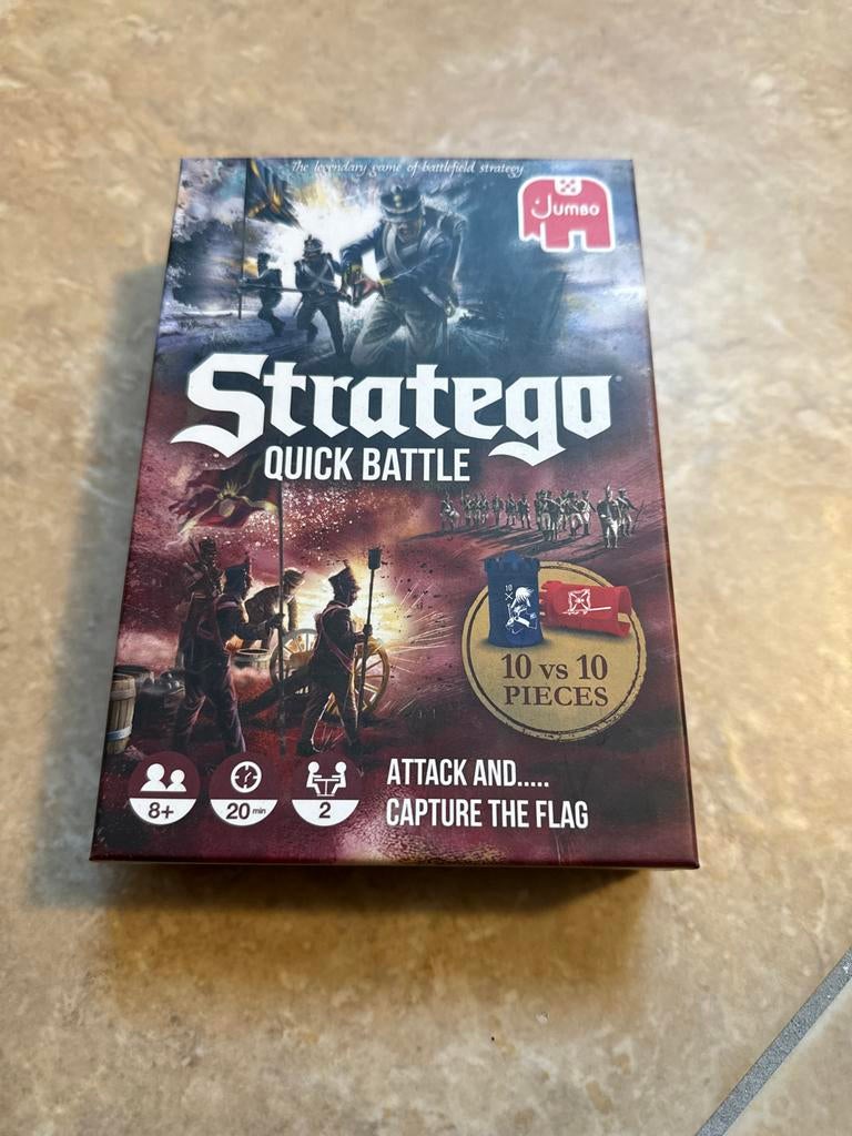Stratego Quick Battle - Compact Strategisch Bordspel, Hobby en Vrije tijd, Gezelschapsspellen | Bordspellen, Een of twee spelers