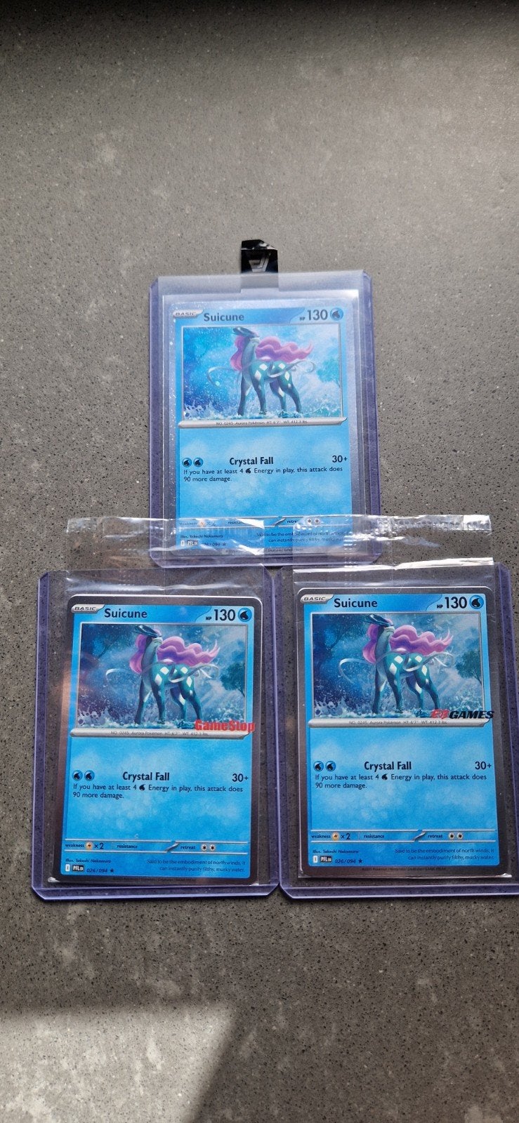 Suicune 026/094 EB GAMES - GAMESTOP - COSMO, Ophalen of Verzenden, Zo goed als nieuw, Meerdere kaarten