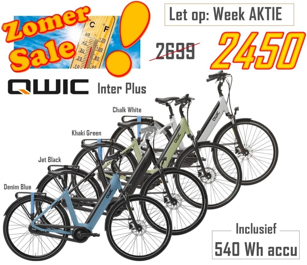 ZOMERSALE: Qwic Inter Plus (540 Wh accu) 2699 Nu 2450