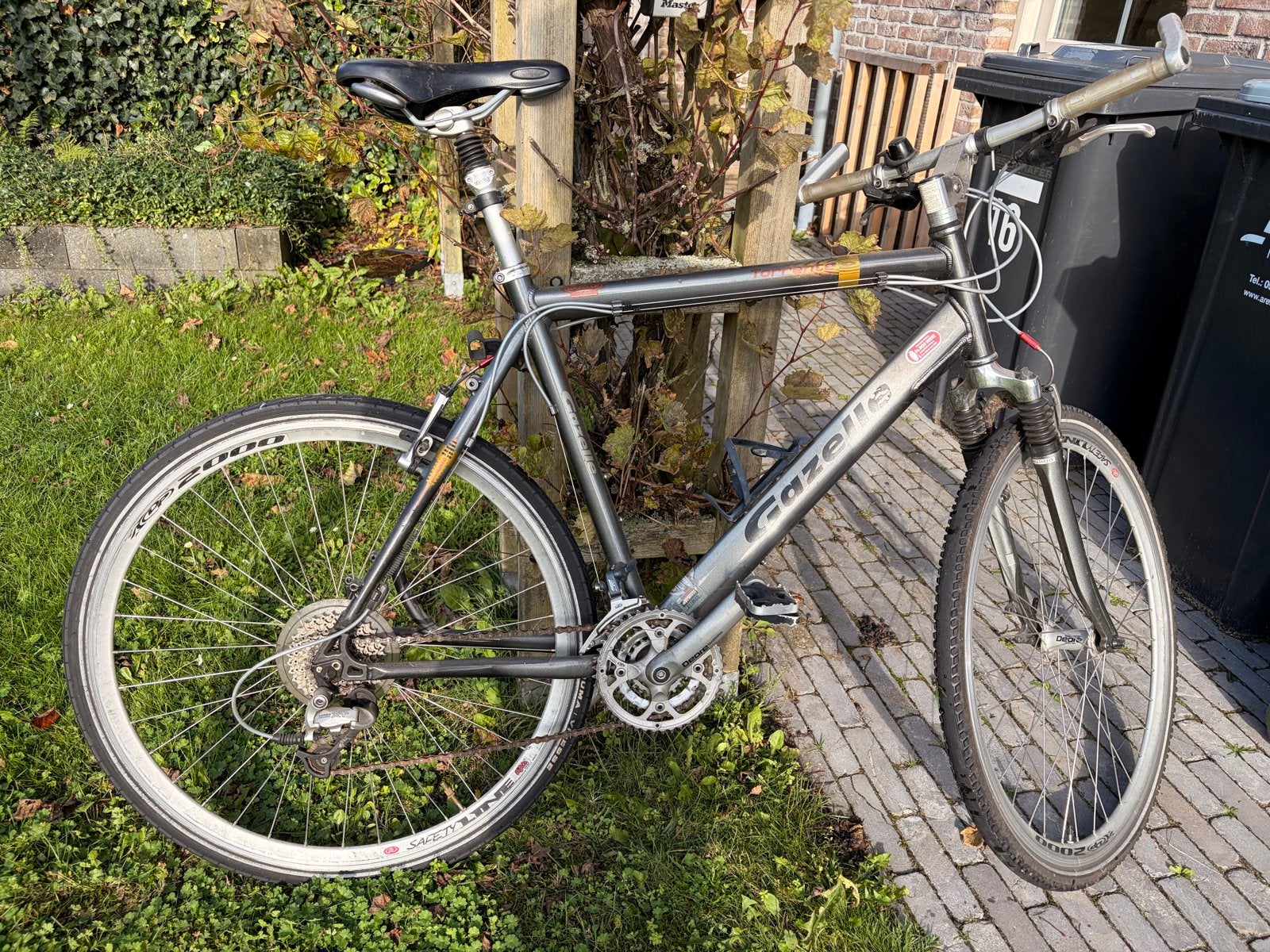 Gazelle Velddienst - Robuuste Trekkingfiets, Ophalen, Gebruikt, Velgrem, Versnellingen