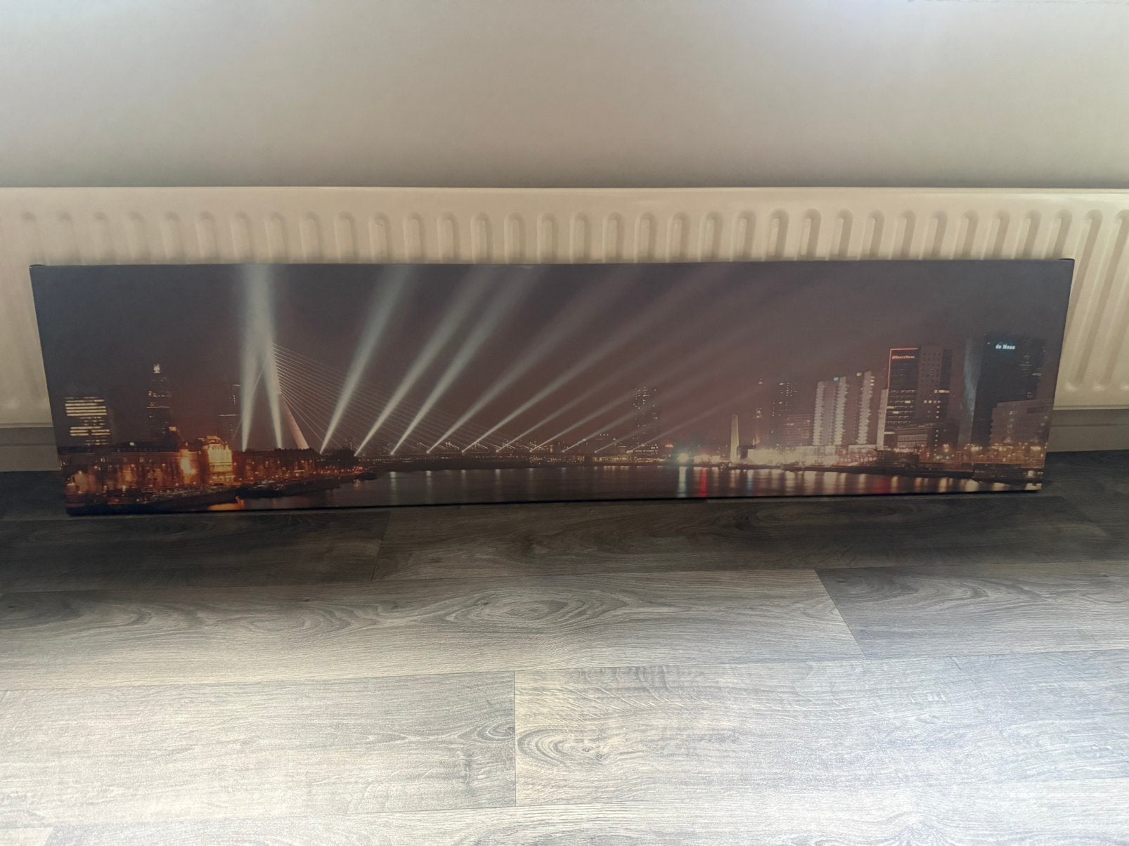 Skyline Rotterdam canvas, Ophalen, Zo goed als nieuw