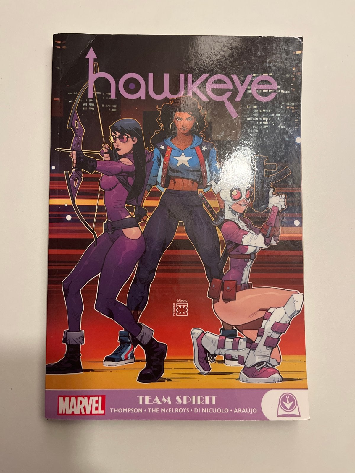 Hawkeye: Team Spirit - Marvel stripboek, Eén stripboek, Ophalen of Verzenden, Gelezen