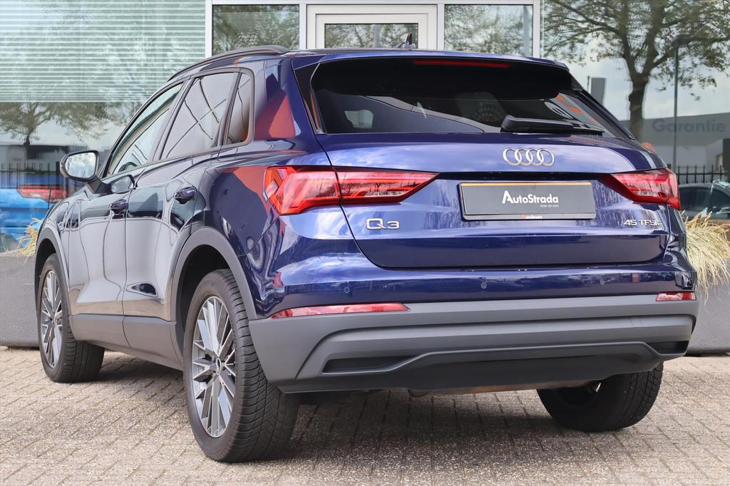 Audi Q3 45 Business Edition TFSI e 245pk | Cruise | Climate, Stof, Blauw, Hybride Elektrisch/Benzine, SUV of Terreinwagen