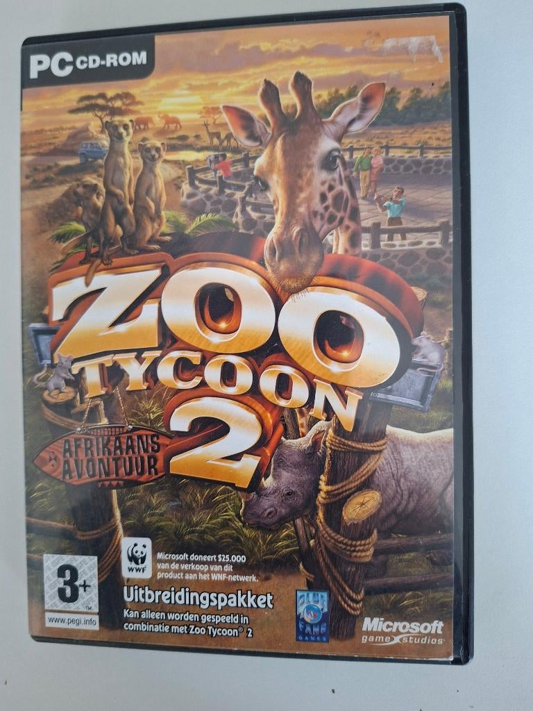 ZOO Tycoon 2 UITBREIDINGSSET PC CD ROM, 1 speler, Ophalen of Verzenden, Zo goed als nieuw, Vanaf 3 jaar
