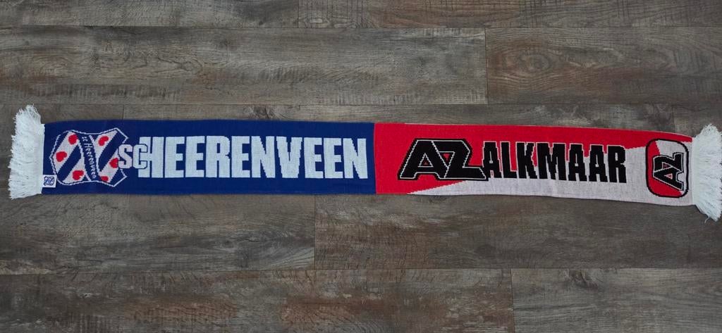 Sjaal SC Heerenveen - AZ Alkmaar, Verzamelen, Sportartikelen en Voetbal, Ophalen of Verzenden, Zo goed als nieuw, AZ, Vaantje of Sjaal