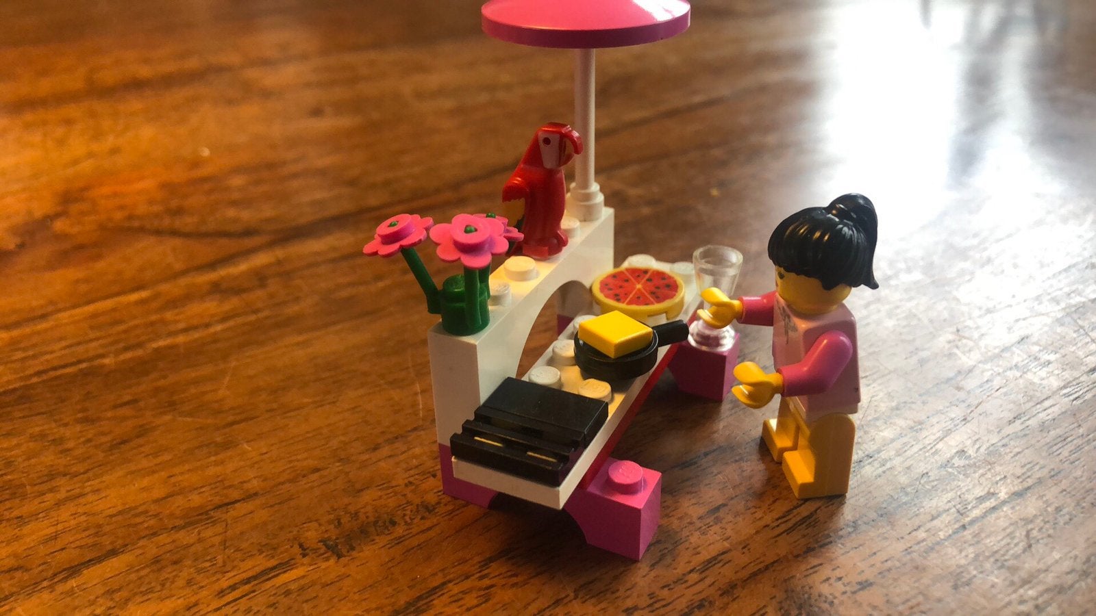 Pizzahut Lego 2870, Lego, Ophalen of Verzenden, Zo goed als nieuw, Inclusief minifiguren