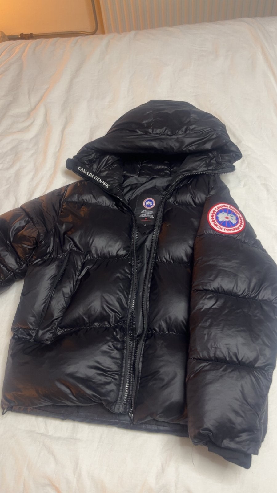 Canada Goose Crofton Puffer Jas - Zwart, Maat S, Kleding | Dames, Ophalen of Verzenden, Zo goed als nieuw, Maat 36 (S), Zwart