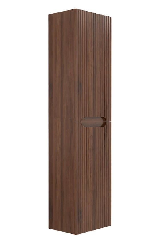 NIEUW! Kolomkast, walnoot, Stijlvol, geribbeld, Grona 140, Huis en Inrichting, Woonaccessoires | Overige, Ophalen of Verzenden