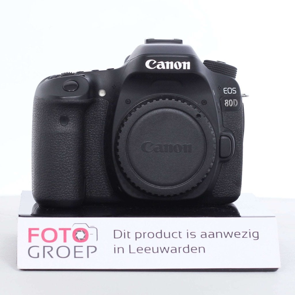 Canon EOS 80D DSLR camera (OCC-Leeuwarden), Audio, Tv en Foto, Fotocamera's Digitaal, Foto-Groep, Gebruikt, Luttekepoortstraat 26 3841 AX Harderwijk