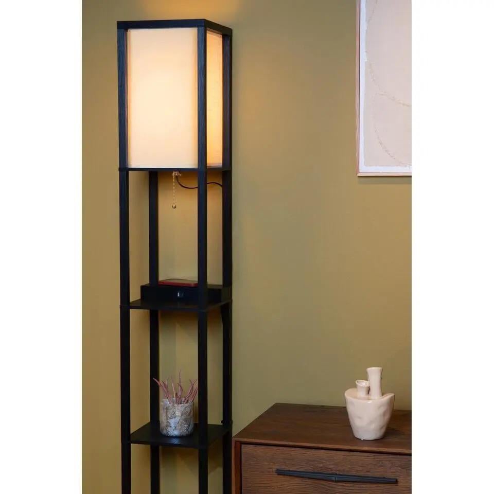 Vloerlamp mdf met drie planken