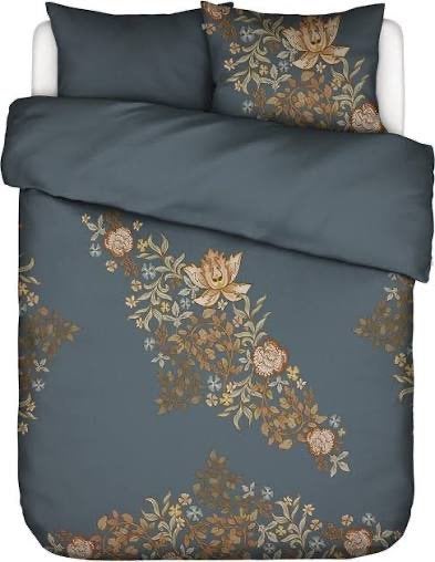 Essenza dekbedovertrek 260 100% Satijn Katoen, Info@essenzahome.nl, Blauw, Essenza, Dekbedovertrek