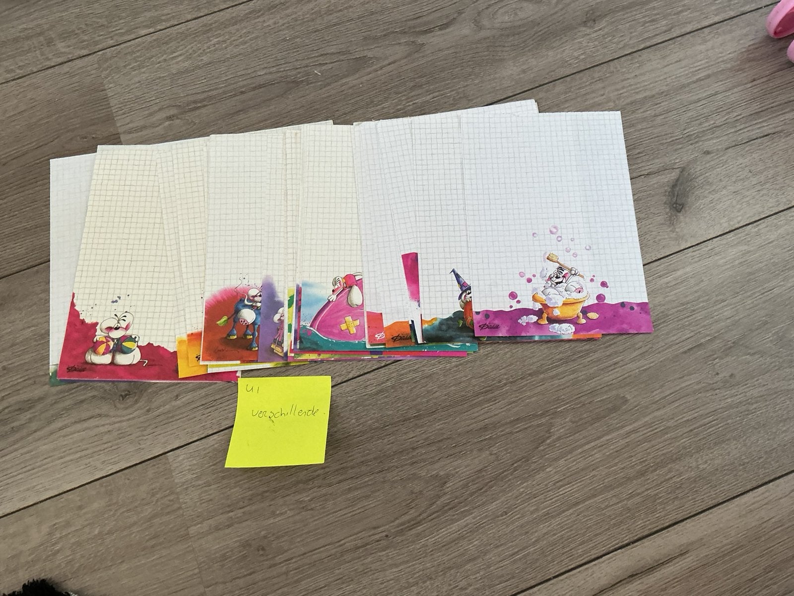 41 witte A5 blaadjes, Verzamelen, Diddl, Ophalen of Verzenden, Zo goed als nieuw, Papier, Kaart of Schrift