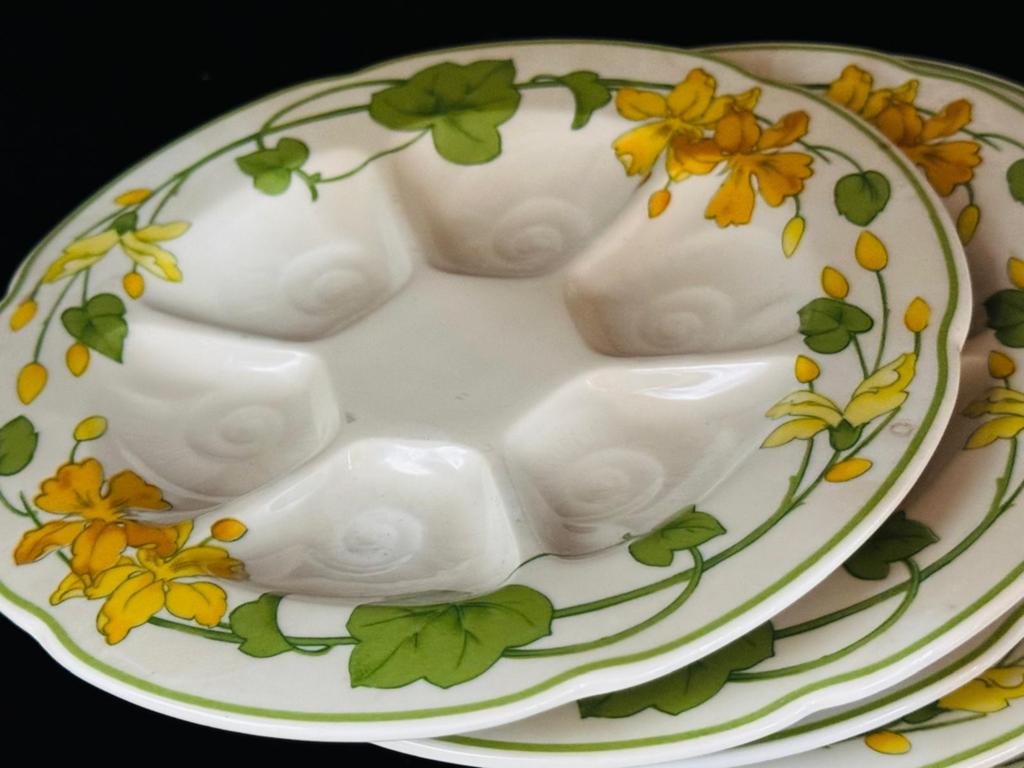 Villeroy & Boch Geranium Slakkenborden - Set van 6, Huis en Inrichting, Keuken | Servies, Ophalen of Verzenden, Zo goed als nieuw