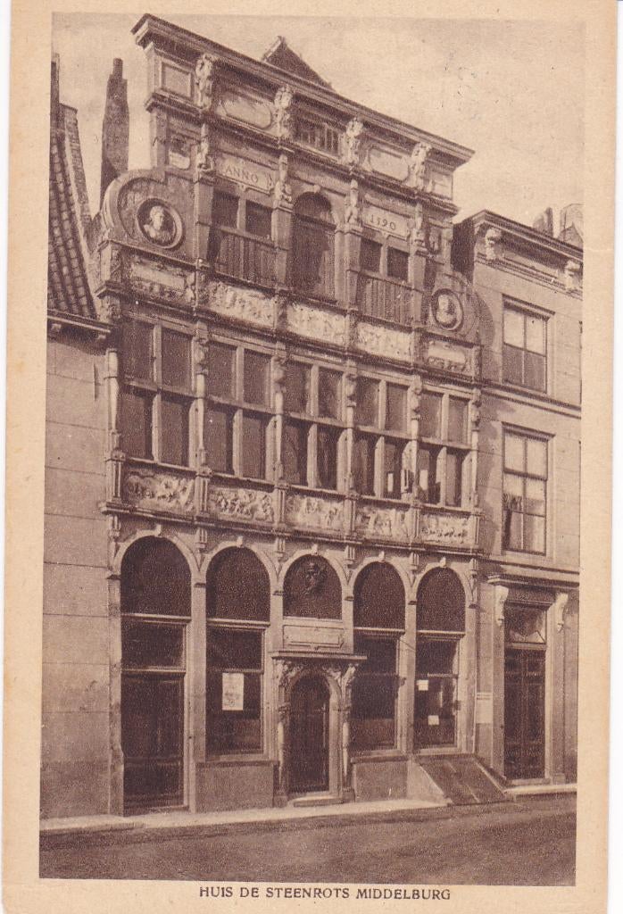 Middelburg. huis de Steenrots.  (1933), Verzenden, 1920 tot 1940, Gelopen, Zeeland