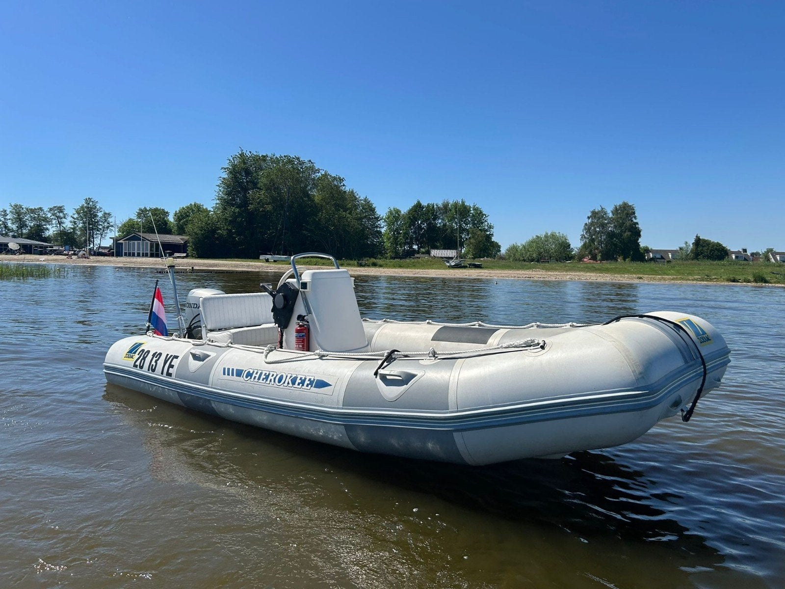 Zodiac Cherokee RIB 50 pk Honda en KANTELtrailer, Ophalen, Zodiac