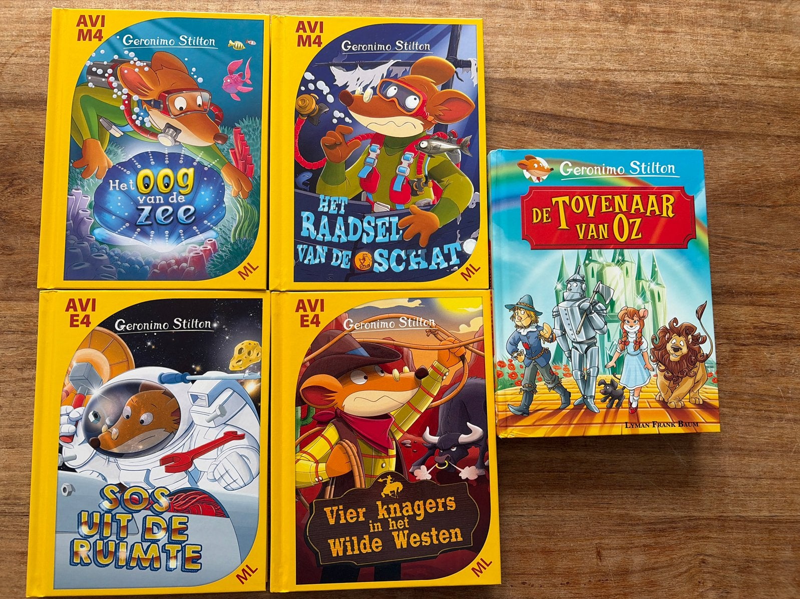 Geronimo Stilton boeken AVI M4, AVI E4 en De Tovenaar van Oz, Ophalen, Gelezen, Fictie algemeen