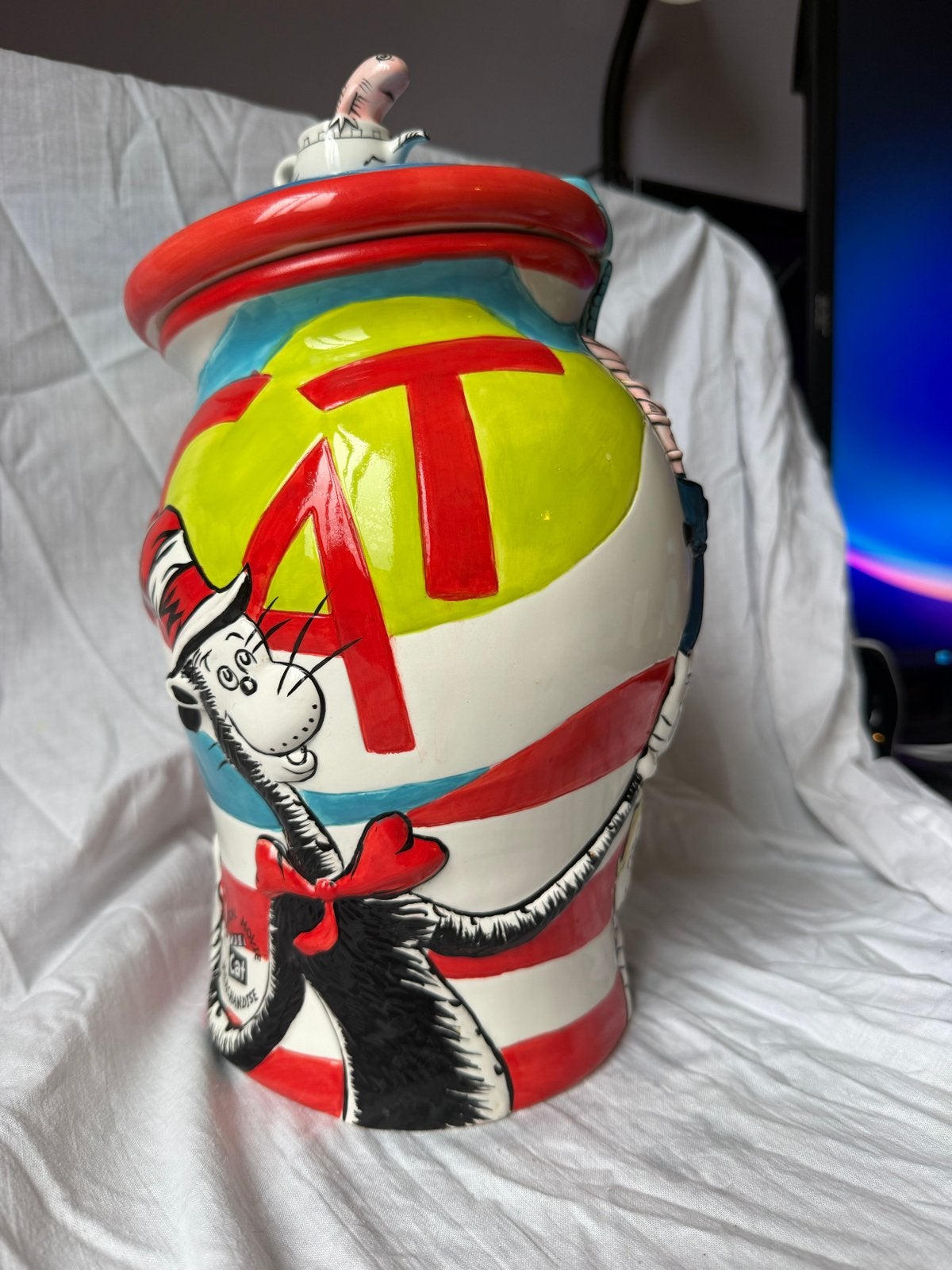 Dr. Seuss The Cat in the Hat koekjespot 2003, Ophalen of Verzenden, Gebruikt