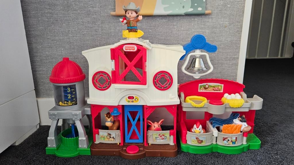 Fisher Price Little People Dierenverzorging Boerderij, Ophalen of Verzenden, Gebruikt, Speelset, Met geluid