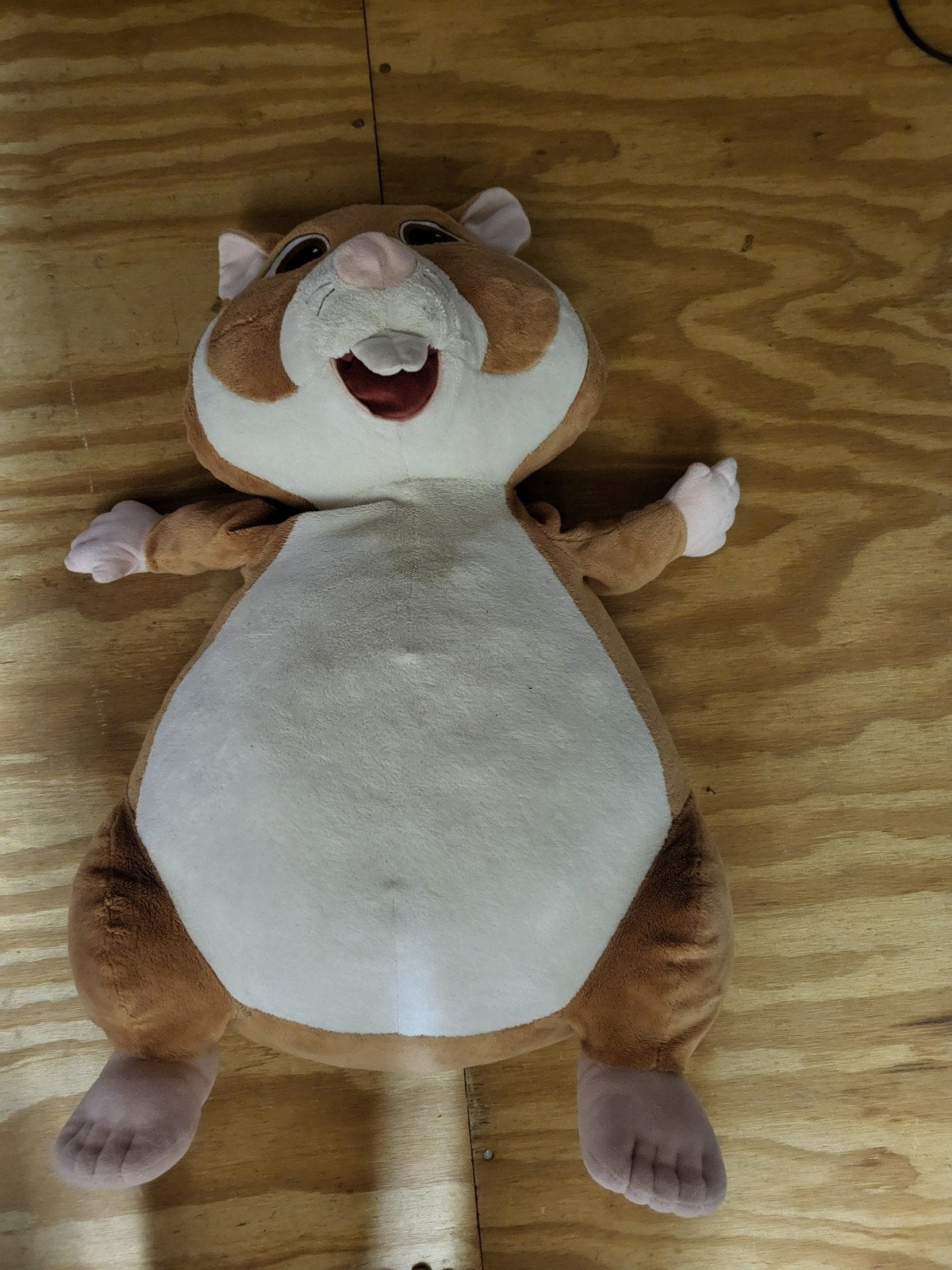 Grote knuffel hamster - Zo goed als nieuw, Kinderen en Baby's, Speelgoed | Knuffels en Pluche, Hamster, Ophalen of Verzenden, Zo goed als nieuw