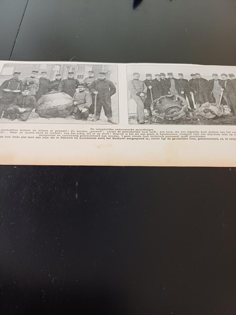Knipsel mijn aangespoeld Kijkduin 1914, Verzamelen, Ophalen of Verzenden, Voor 1920, Knipsel(s)