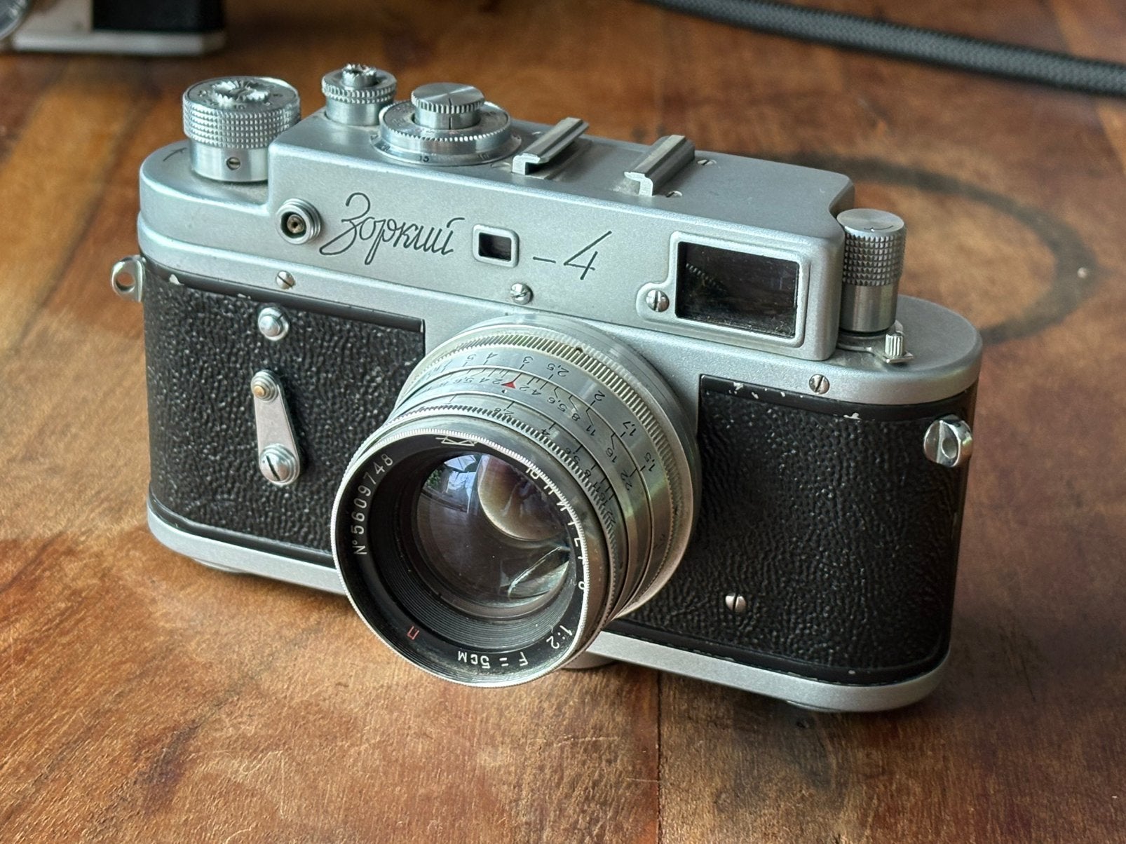 Zorki 4 analoge rangefinder camera met Jupiter-8 lens, Ophalen of Verzenden, Gebruikt, Compact, Overige Merken