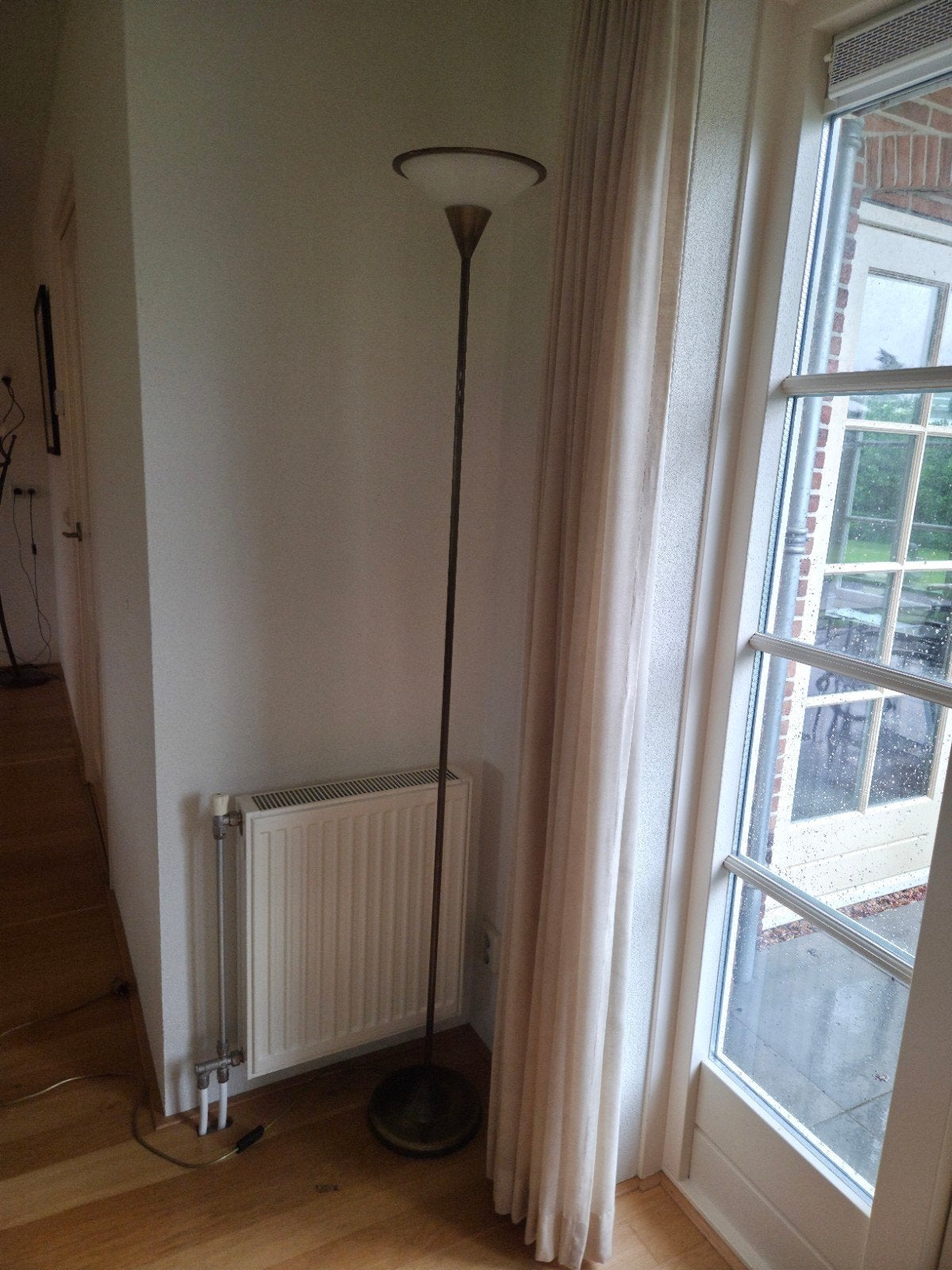 Bronzen vloerlamp., Ophalen, Gebruikt, Metaal, 150 tot 200 cm