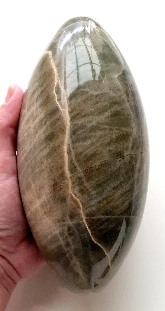 2 kilo Garnieriet met Maansteen Lingam  bij stress & onrust, Verzenden, Mineraal
