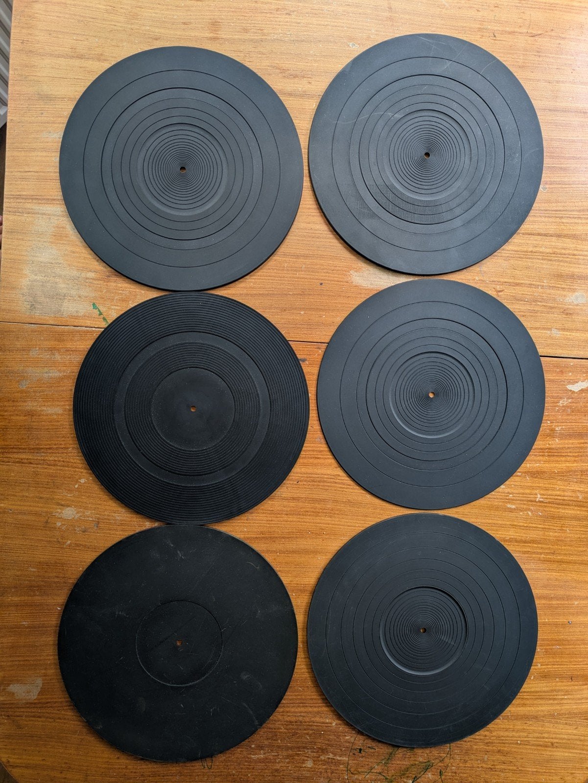 6x originele Technics rubberen mat, Audio, Tv en Foto, Platenspelers, Ophalen of Verzenden, Gebruikt, Platenspeler-onderdeel, Overige merken