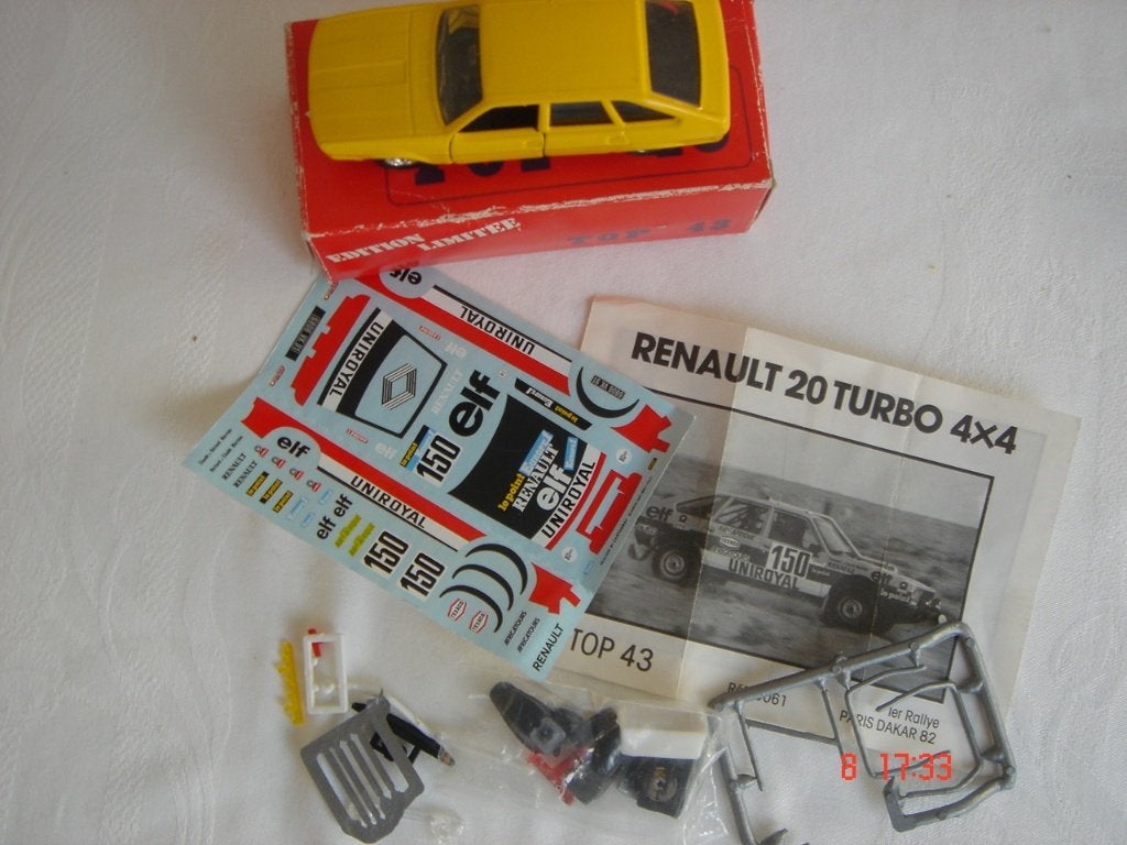 RENAULT 20 PARIS DAKAR 1982   TOP 43 MODELS, Ophalen of Verzenden, Zo goed als nieuw, Auto, Overige merken