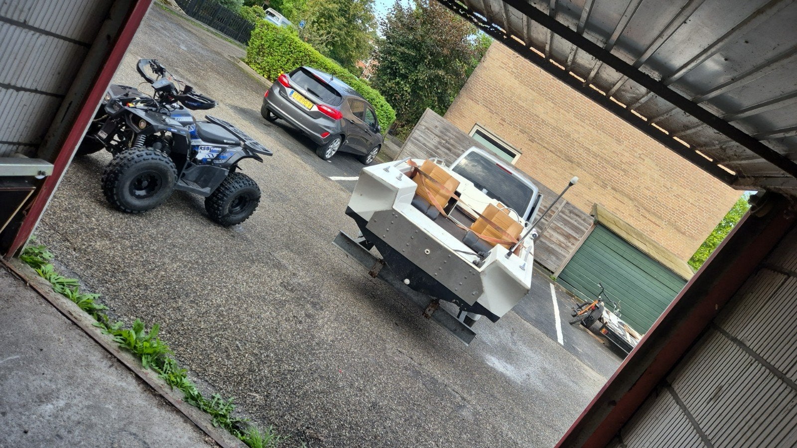 bowrider opknapper met trailer, Ophalen of Verzenden, Gebruikt