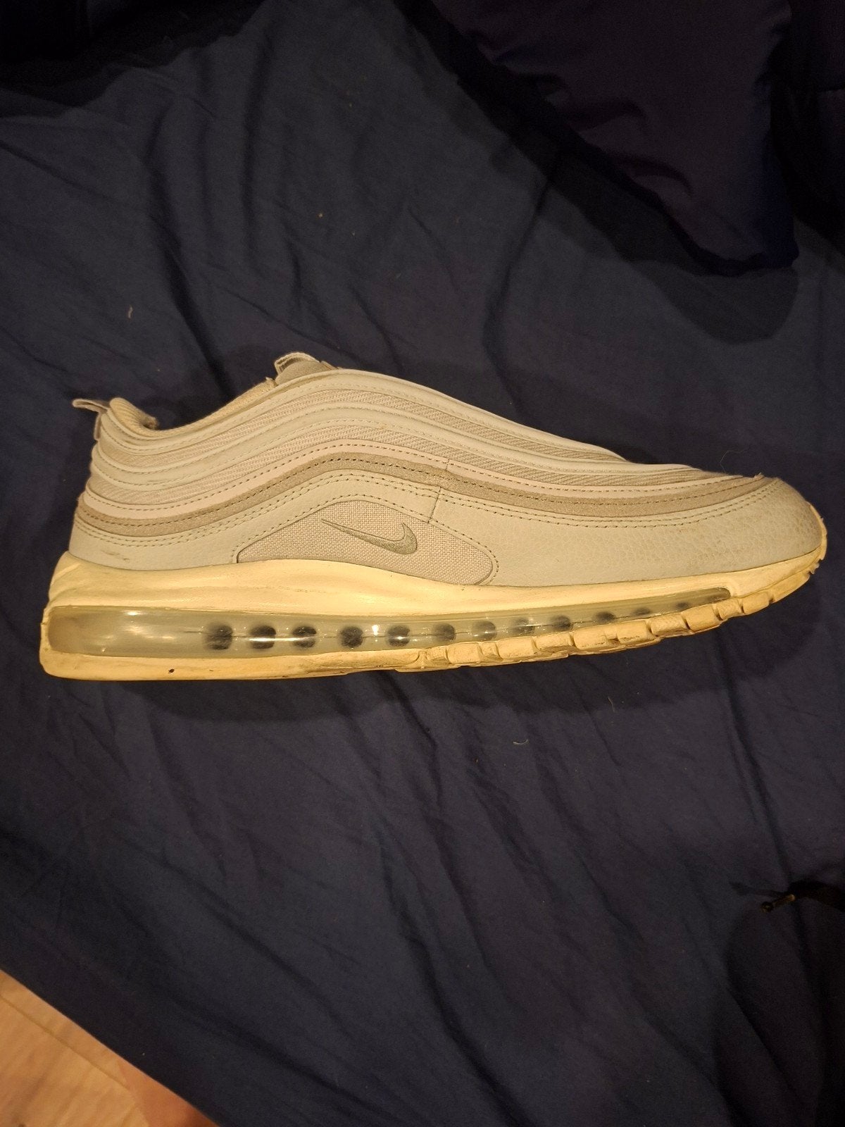 Nike Air Max 97 - Grijs/Wit - Maat 44.5, Kleding | Dames, Nike, Ophalen of Verzenden, Sneakers of Gympen, Grijs